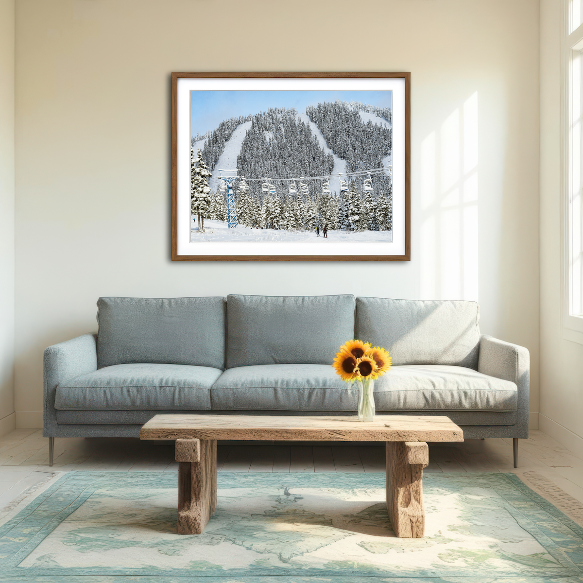 AUTO-MOCKUP ROOM | Shames Mountain Northern BC 1 Wall Art