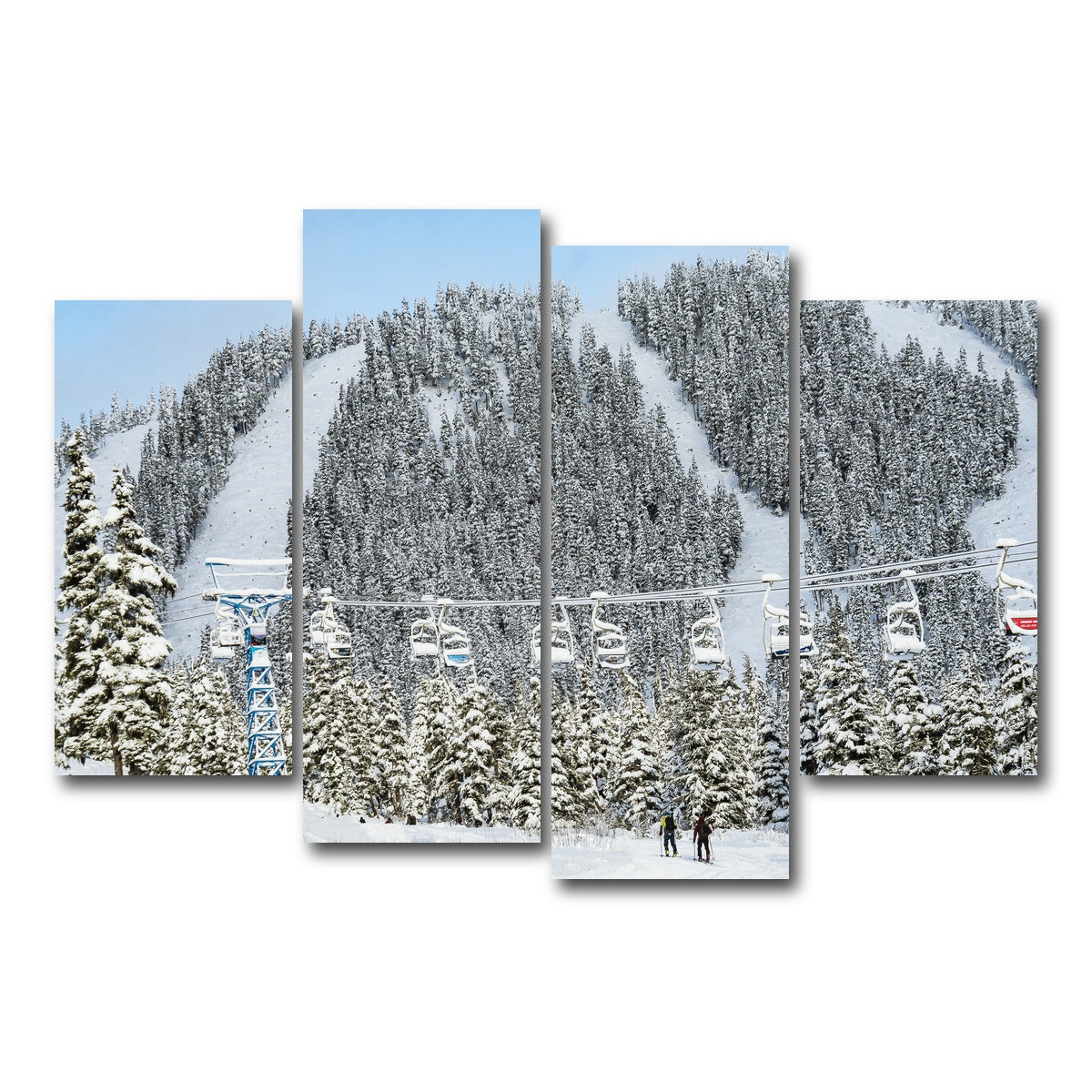 AUTO-MOCKUP WHITE | Shames Mountain Northern BC 1 | 4 Piece | Gallery Wrap Canvas | group=4_short