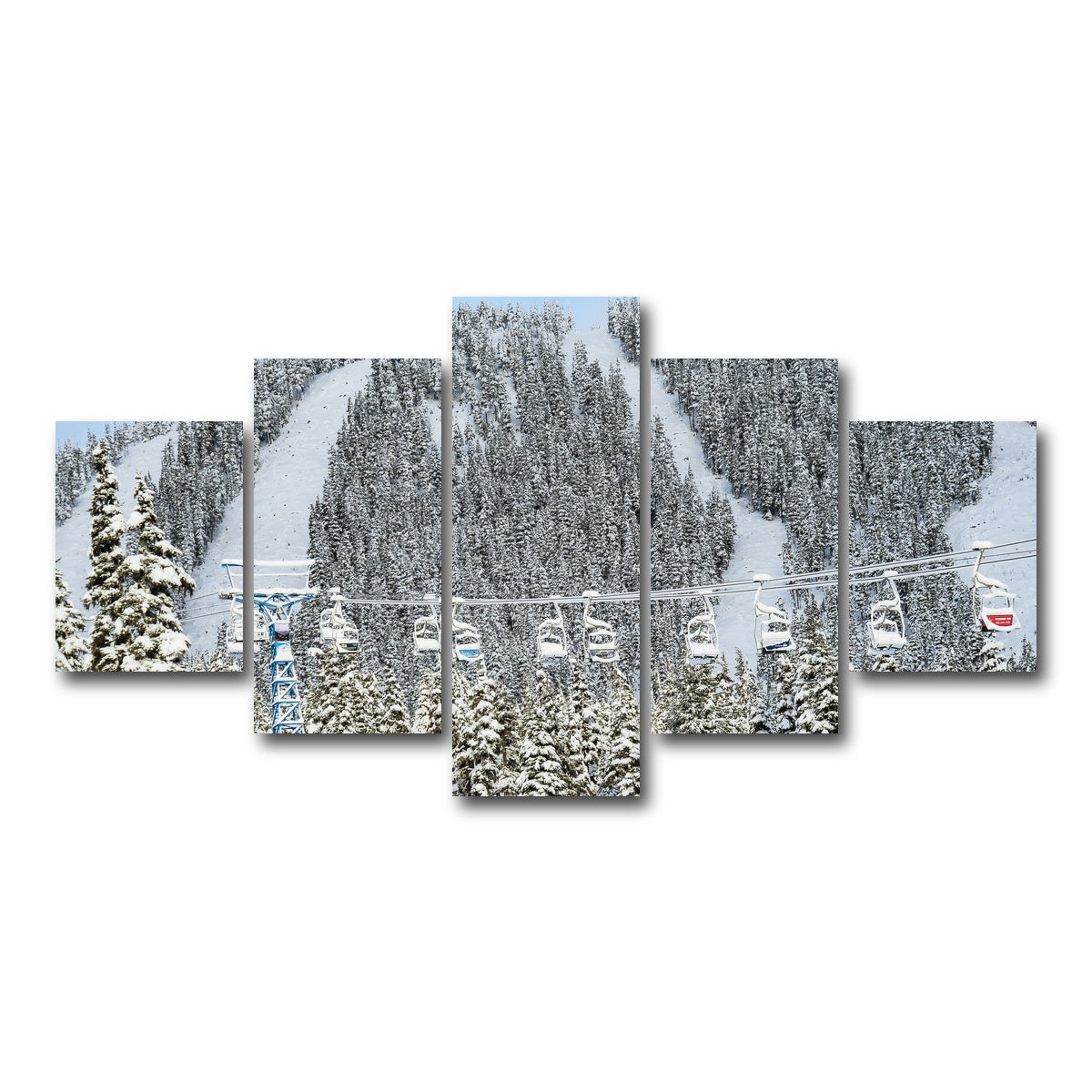 AUTO-MOCKUP WHITE | Shames Mountain Northern BC 1 | 5 Piece | Gallery Wrap Canvas | group=5_short