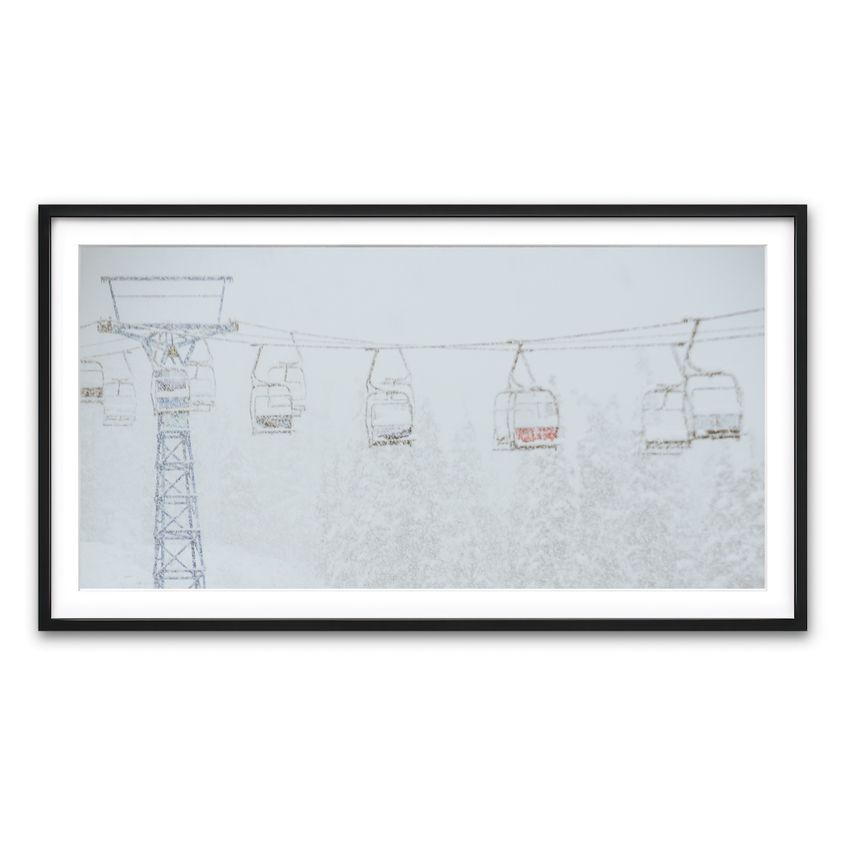 Framed Print 2x1 Black