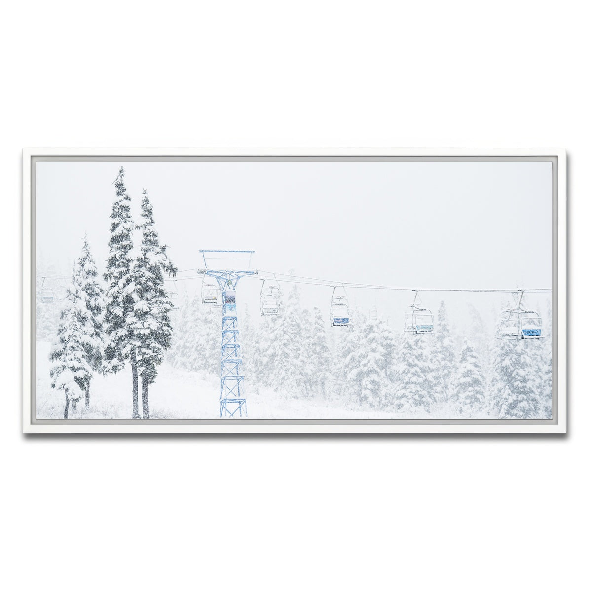 AUTO-MOCKUP WHITE | Shames Mountain Northern BC 3 | 1 Piece | White Framed Canvas | group=2x1