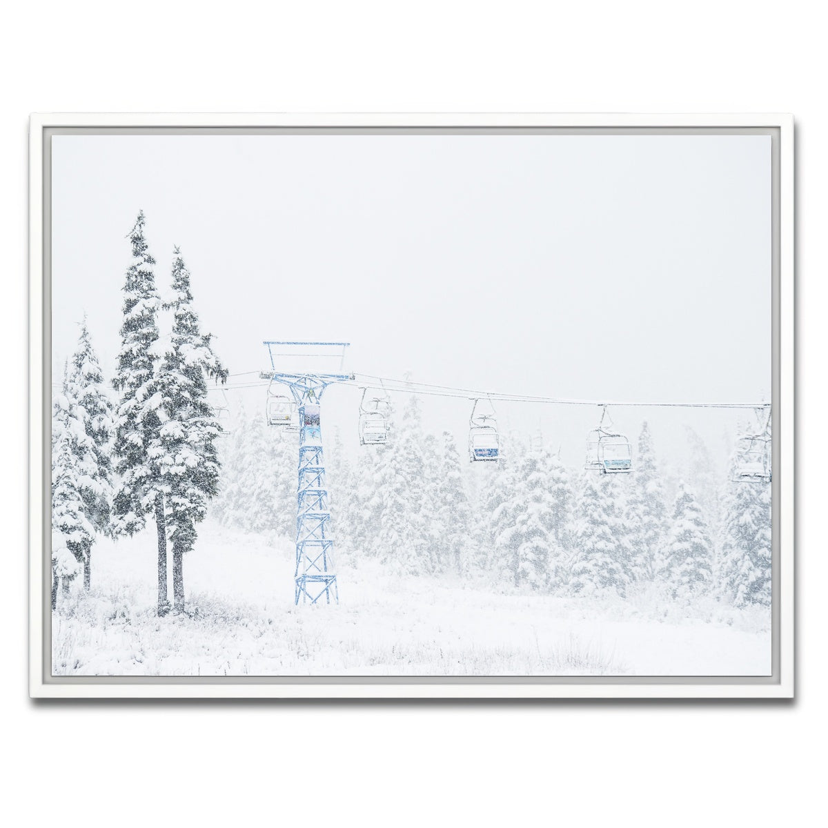 AUTO-MOCKUP WHITE | Shames Mountain Northern BC 3 | 1 Piece | White Framed Canvas | group=4x3