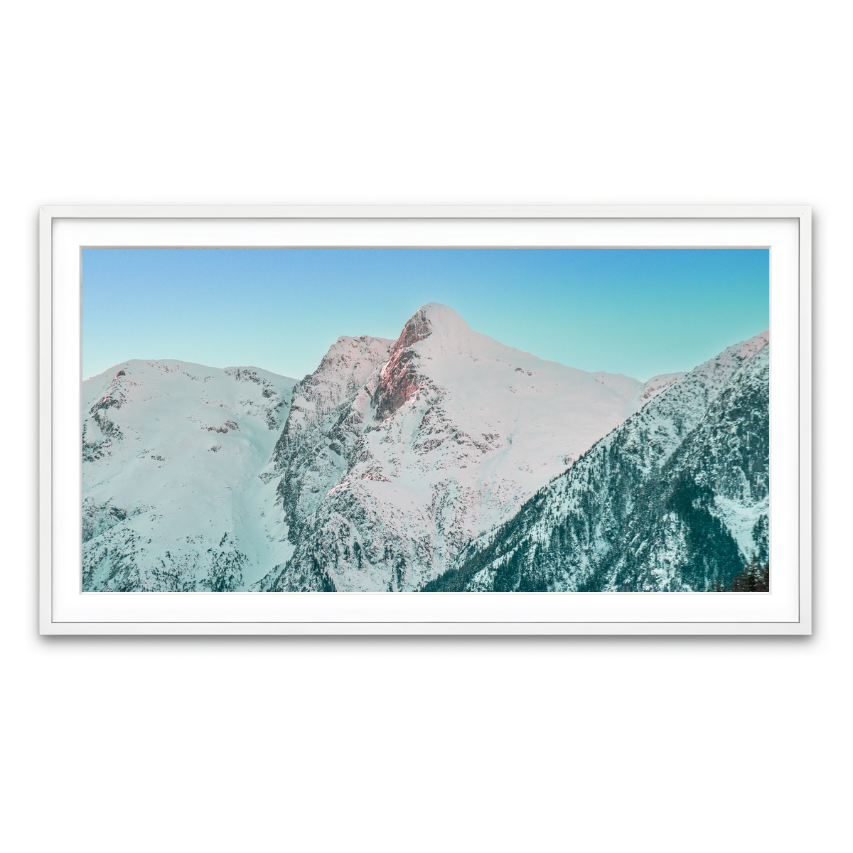 Framed Print 2x1 White