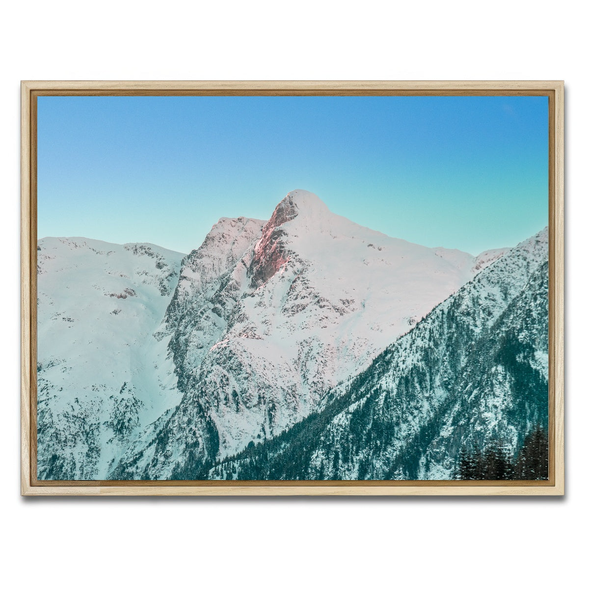 AUTO-MOCKUP WHITE | Shames Mountain Northern BC 5 | 1 Piece | Natural Framed Canvas | group=4x3