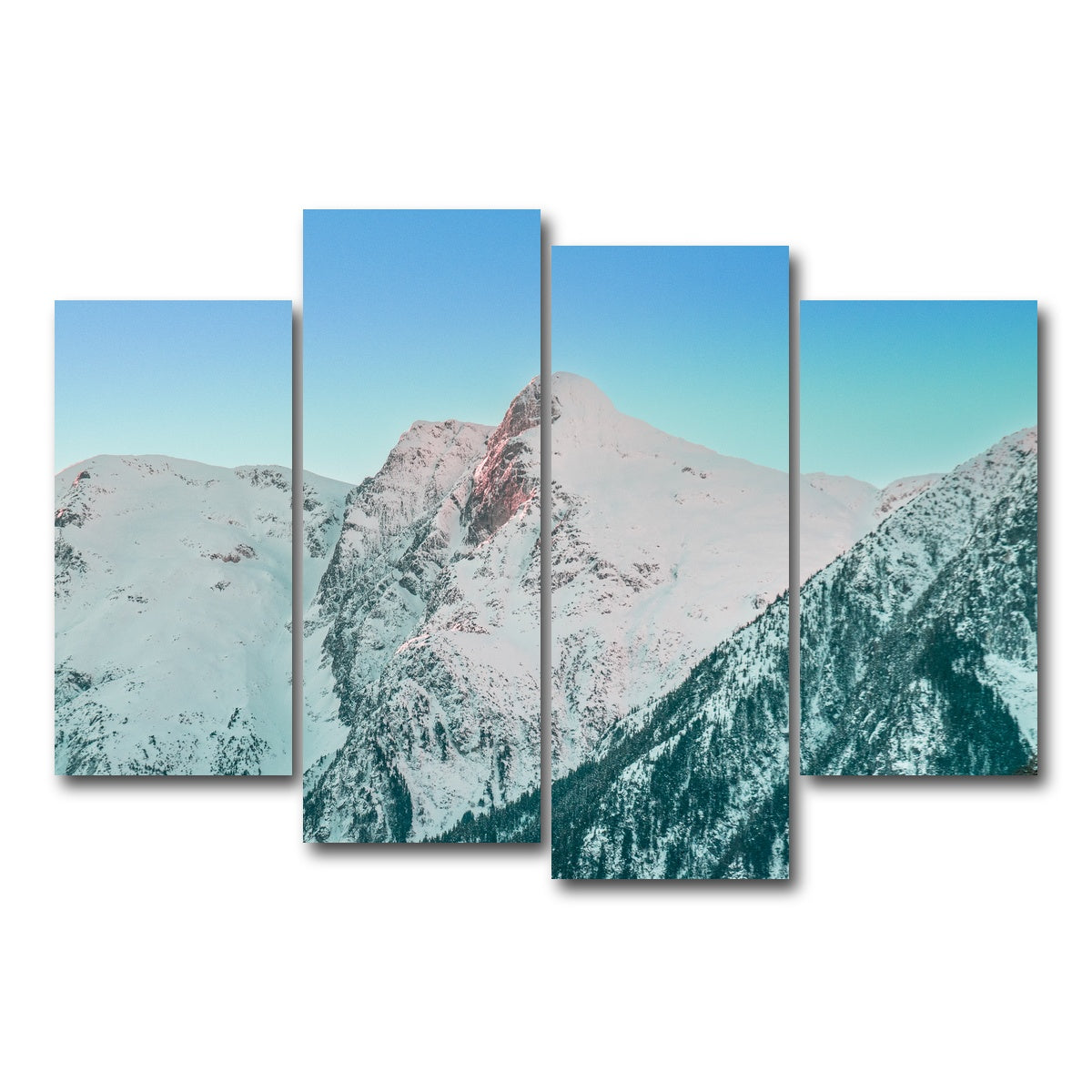 AUTO-MOCKUP WHITE | Shames Mountain Northern BC 5 | 4 Piece | Gallery Wrap Canvas | group=4_short