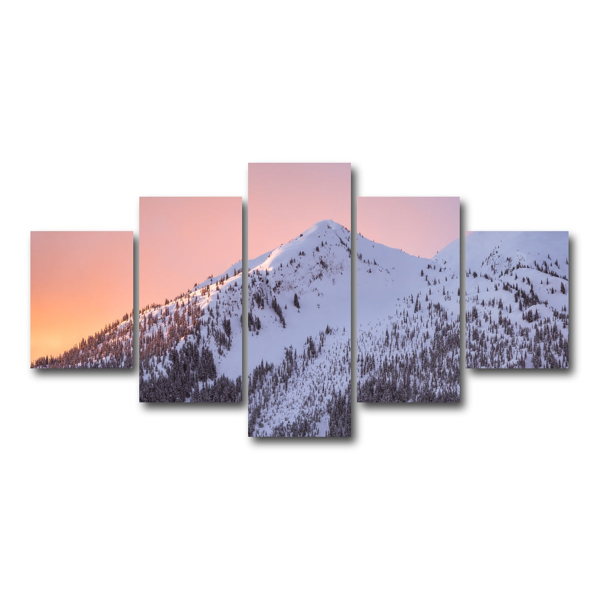 AUTO-MOCKUP WHITE | Shames Mountain Northern BC 6 | 5 Piece | Gallery Wrap Canvas | group=5_short