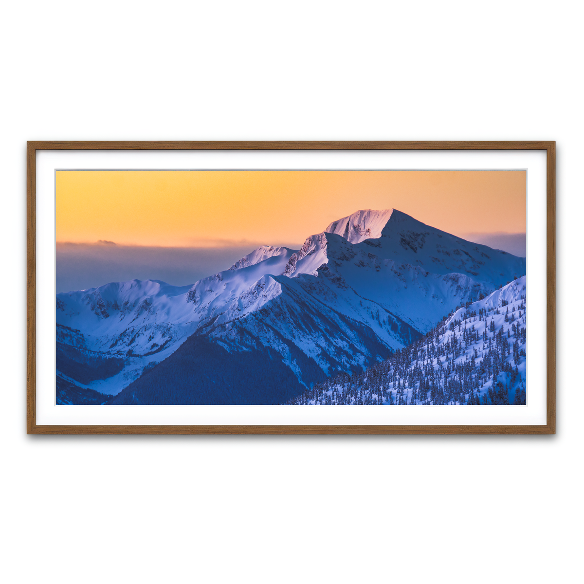 Framed Print 2x1 Walnut