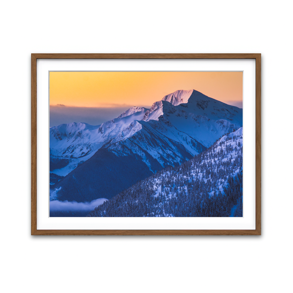 Framed Print 4x3 Walnut