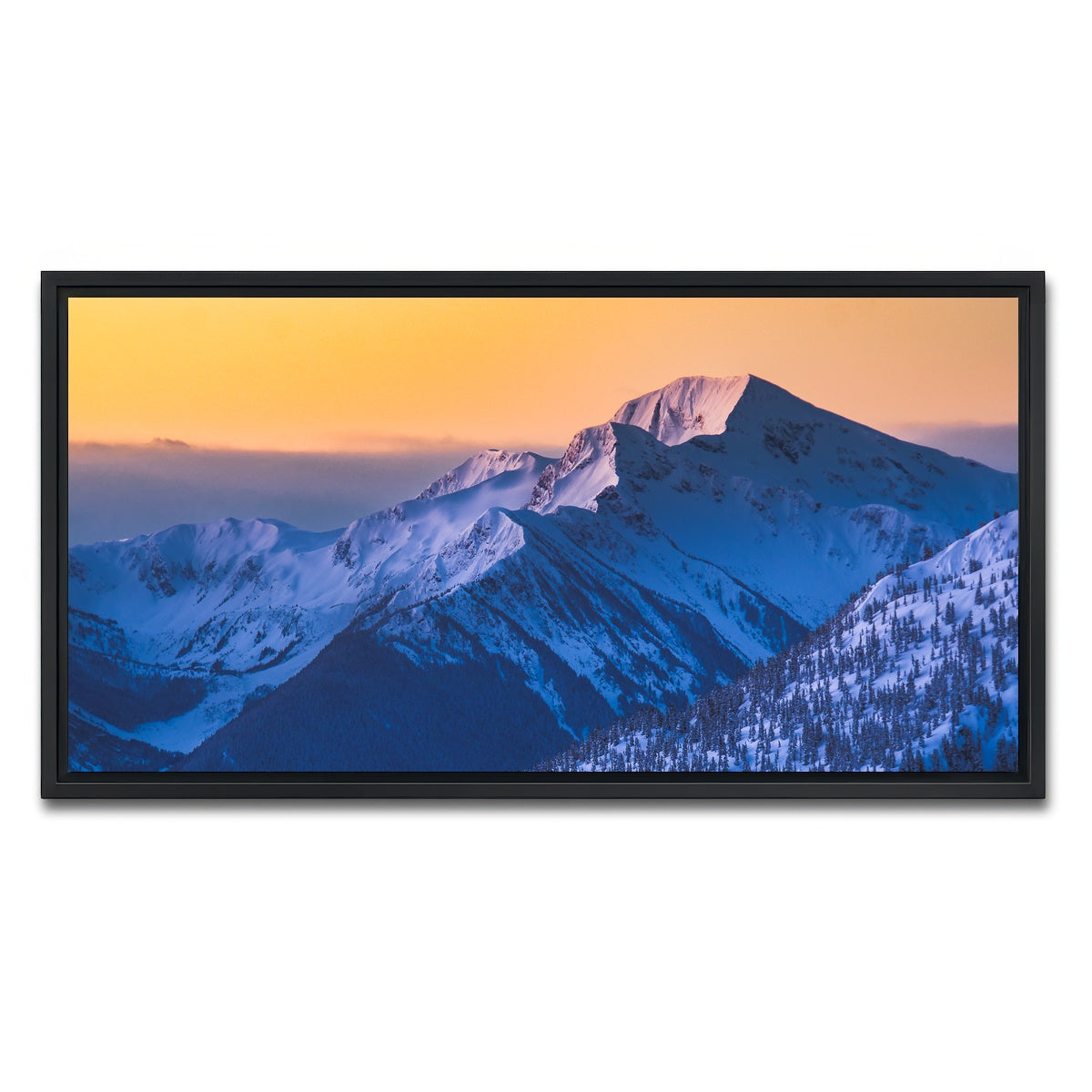 AUTO-MOCKUP WHITE | Shames Sunrise | 1 Piece | Black Framed Canvas | group=2x1
