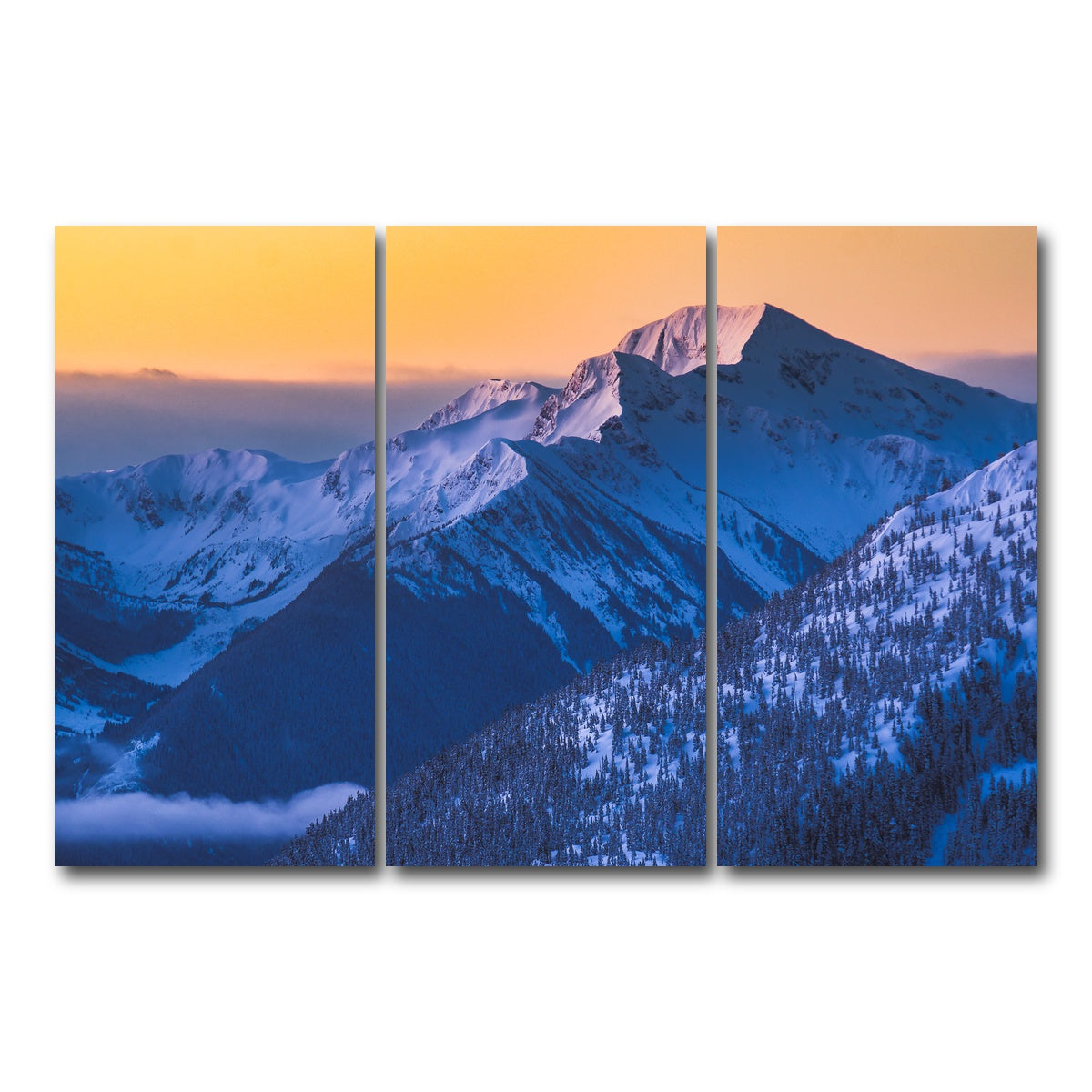 AUTO-MOCKUP WHITE | Shames Sunrise | 3 Piece | Gallery Wrap Canvas | group=12x24