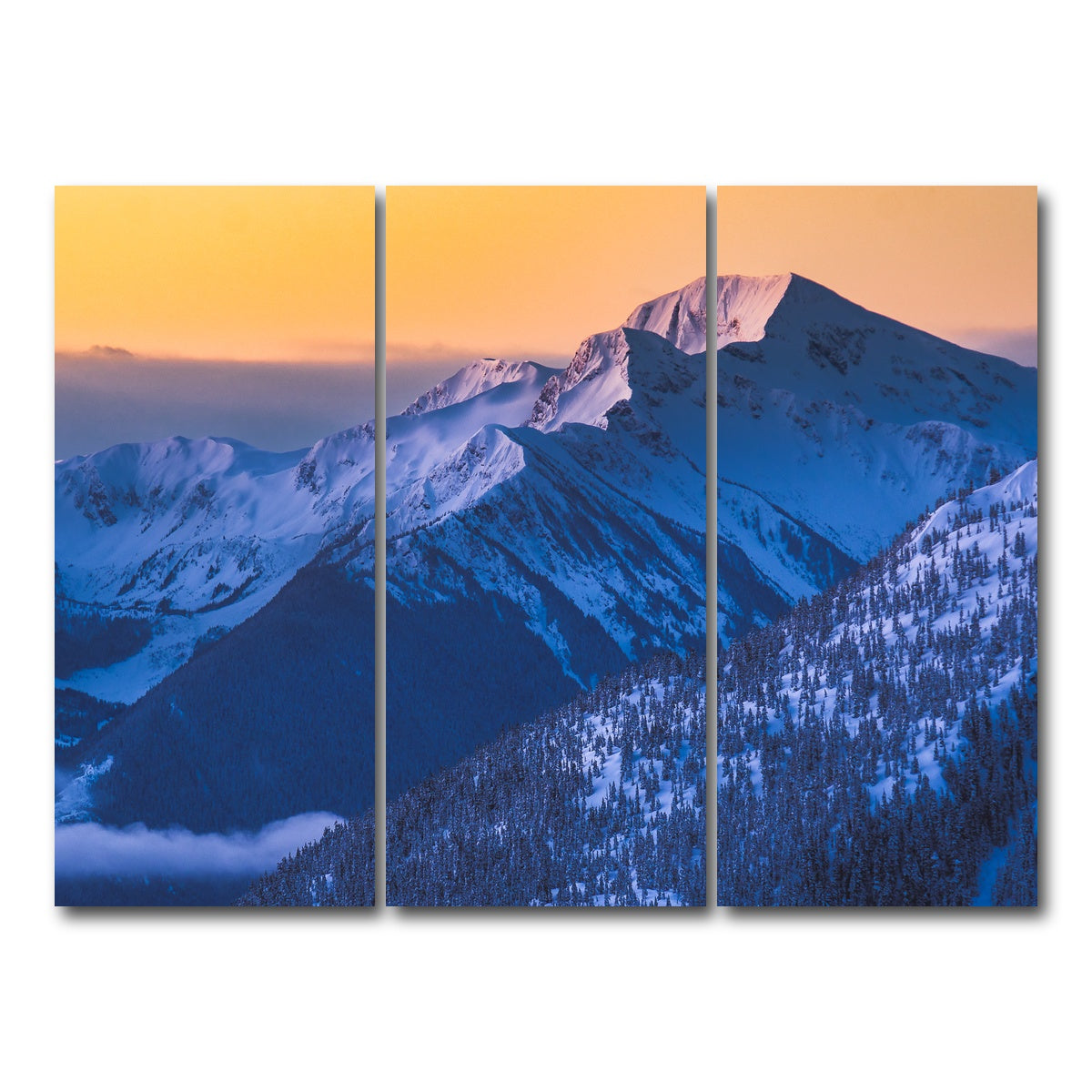 AUTO-MOCKUP WHITE | Shames Sunrise | 3 Piece | Gallery Wrap Canvas | group=8x18