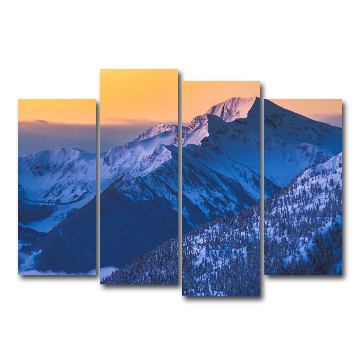 AUTO-MOCKUP WHITE | Shames Sunrise | 4 Piece | Gallery Wrap Canvas | group=4_normal