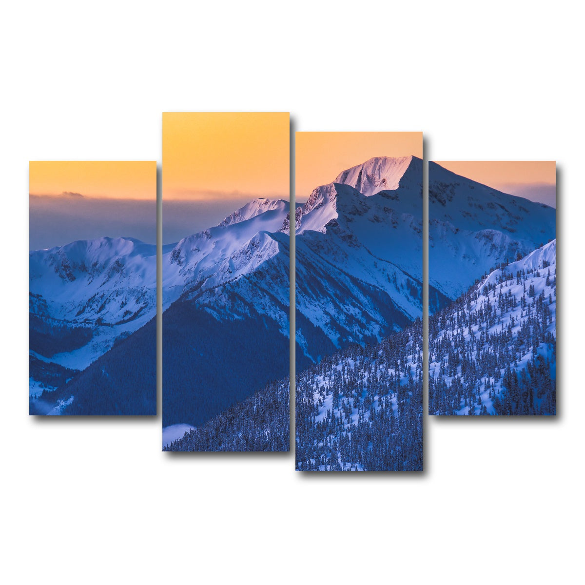 AUTO-MOCKUP WHITE | Shames Sunrise | 4 Piece | Gallery Wrap Canvas | group=4_short
