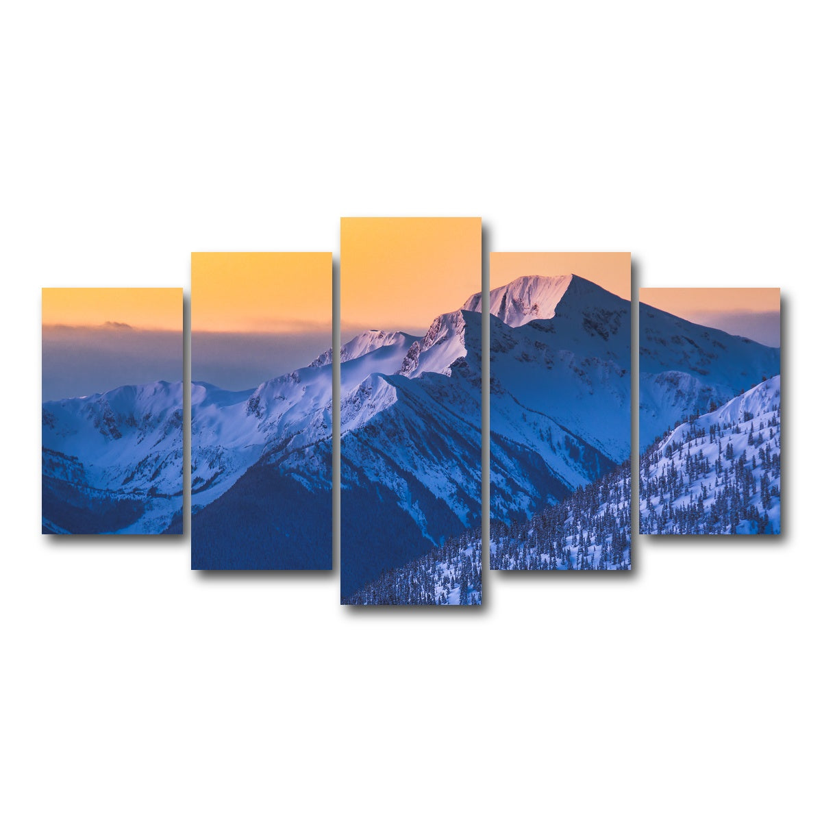 AUTO-MOCKUP WHITE | Shames Sunrise | 5 Piece | Gallery Wrap Canvas | group=5_normal
