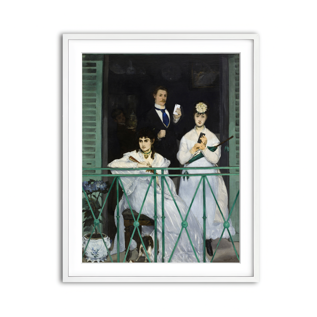 Framed Print 3x4 White