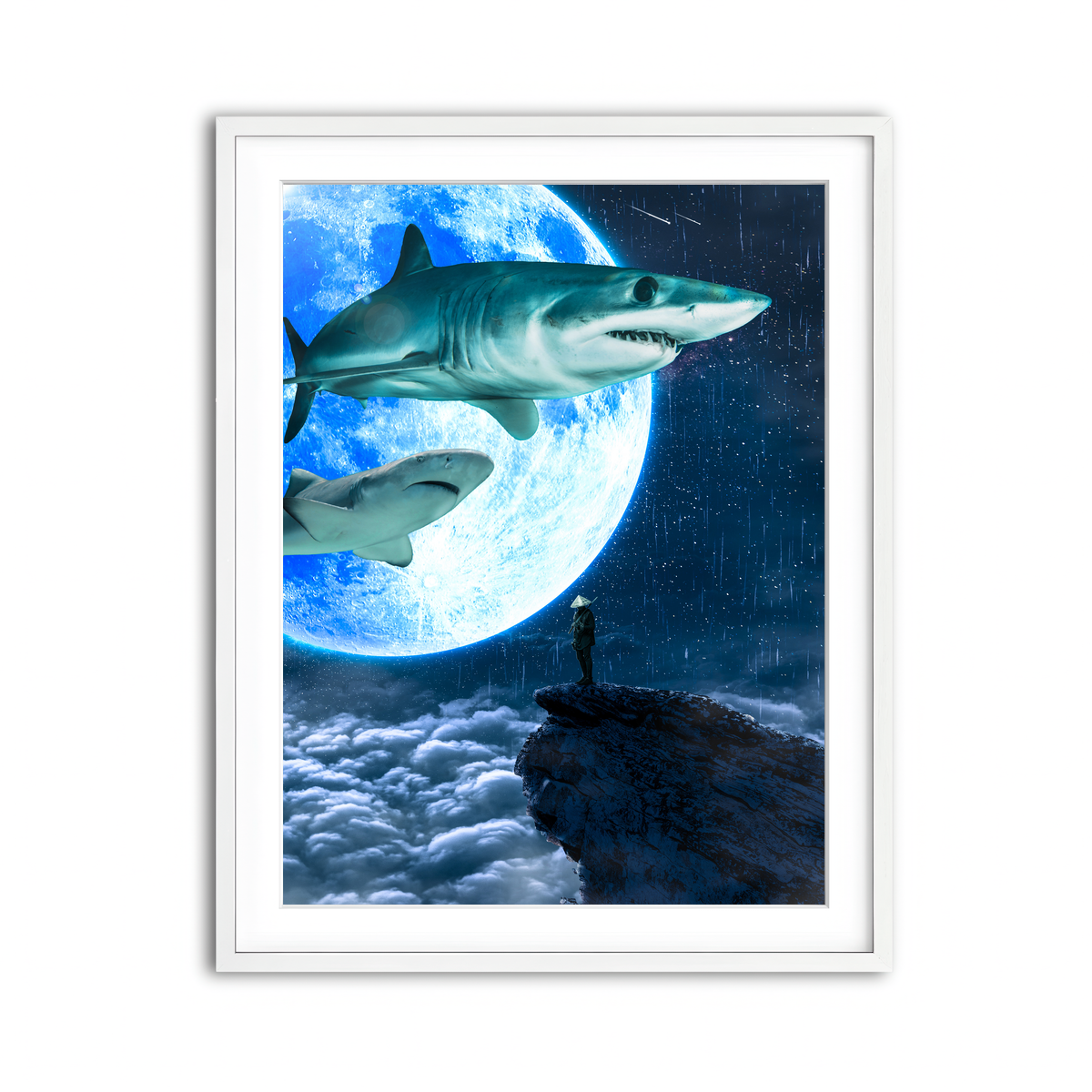 Framed Print 3x4 White