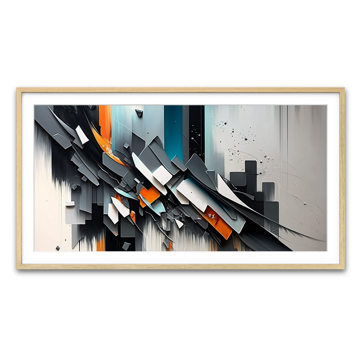 Framed Print 2x1 Natural