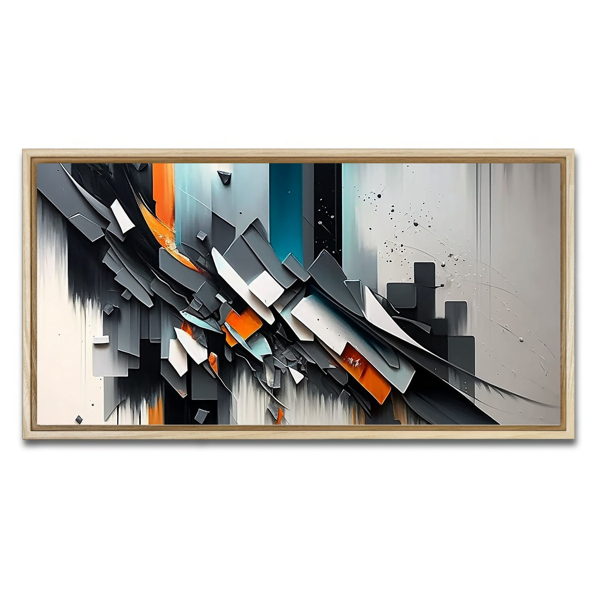 AUTO-MOCKUP WHITE | Shattered Embers | 1 Piece | Natural Framed Canvas | group=2x1