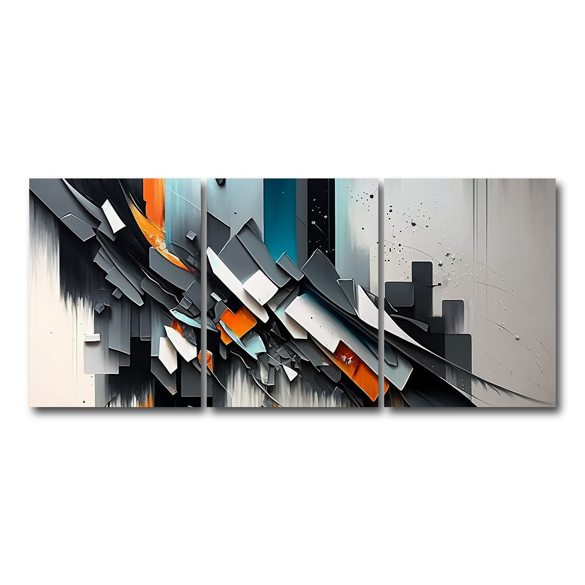 AUTO-MOCKUP WHITE | Shattered Embers | 3 Piece | Gallery Wrap Canvas | group=18x24