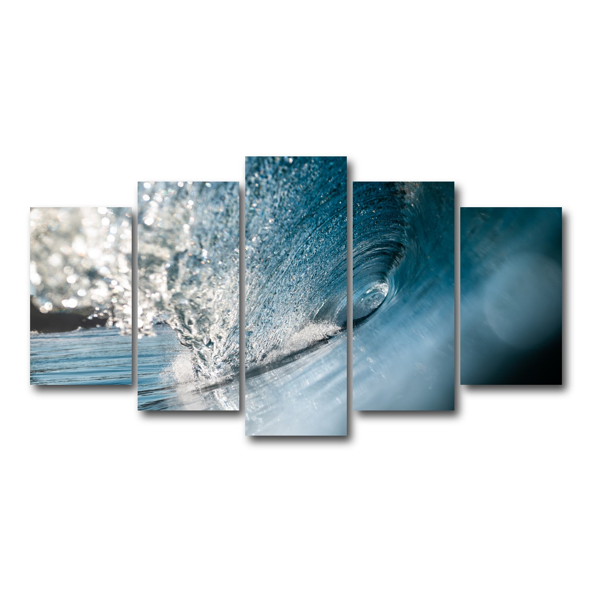 AUTO-MOCKUP WHITE | Shattered Glass | 5 Piece | Gallery Wrap Canvas | group=5_normal