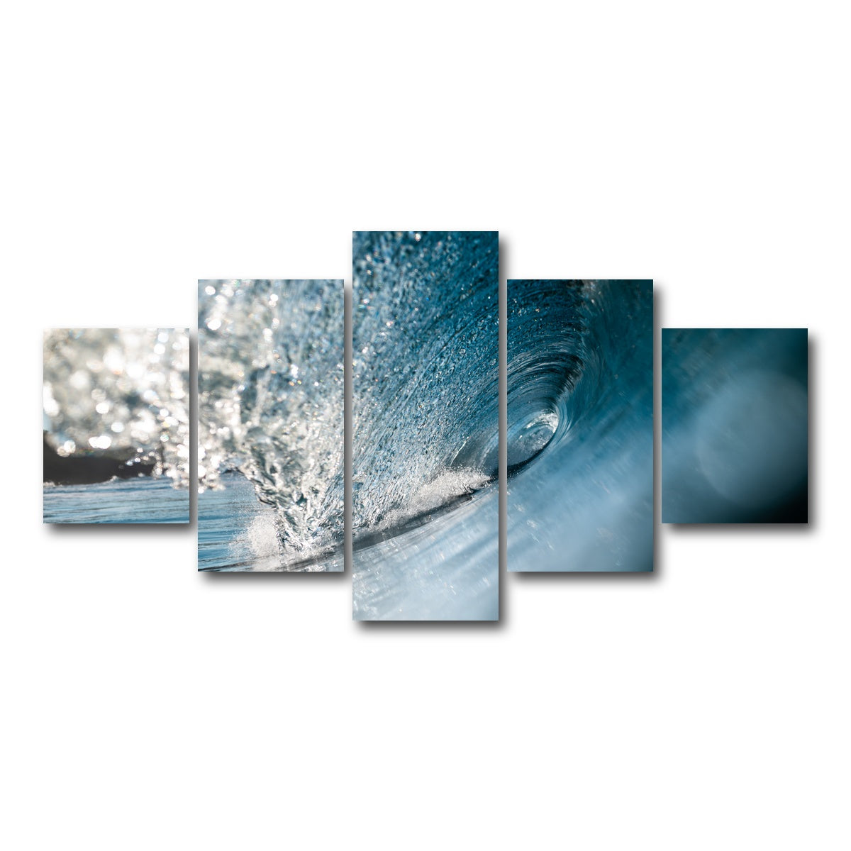 AUTO-MOCKUP WHITE | Shattered Glass | 5 Piece | Gallery Wrap Canvas | group=5_short