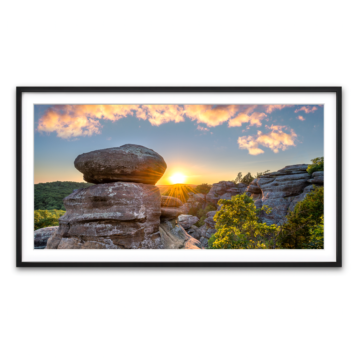 Framed Print 2x1 Black