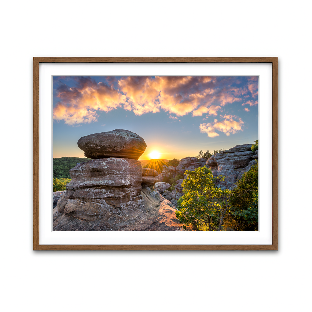 Framed Print 4x3 Walnut