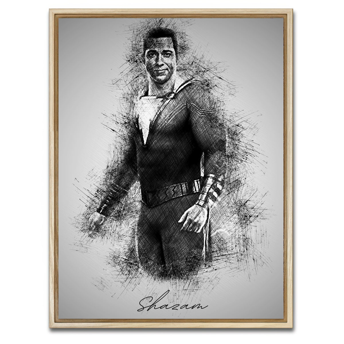 AUTO-MOCKUP WHITE | Shazam | 1 Piece | Natural Framed Canvas | group=3x4