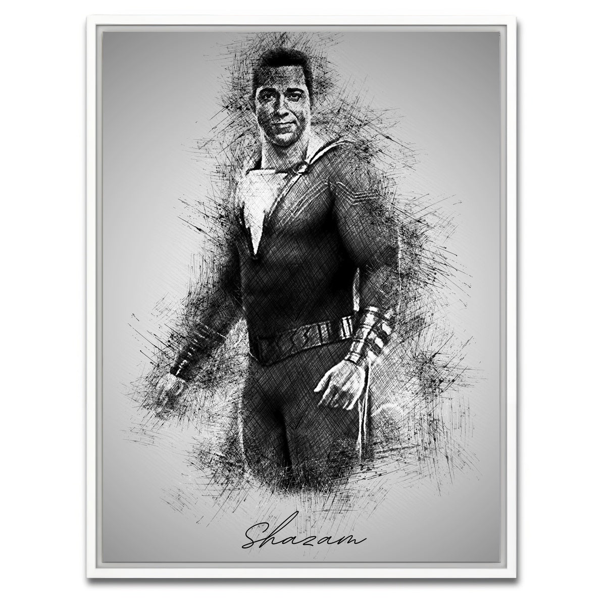 AUTO-MOCKUP WHITE | Shazam | 1 Piece | White Framed Canvas | group=3x4