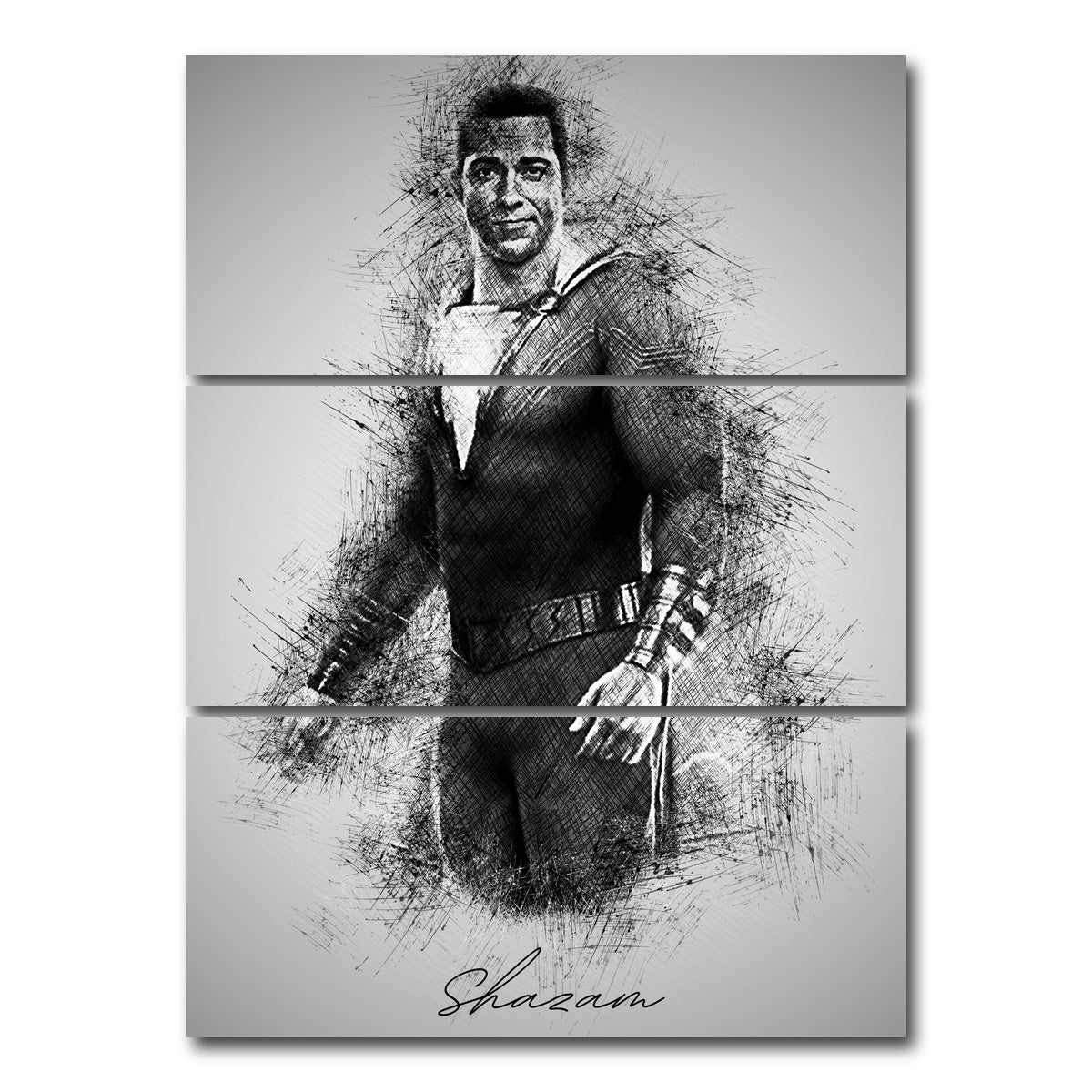 AUTO-MOCKUP WHITE | Shazam | 3 Piece | Gallery Wrap Canvas | group=8x18_stacked