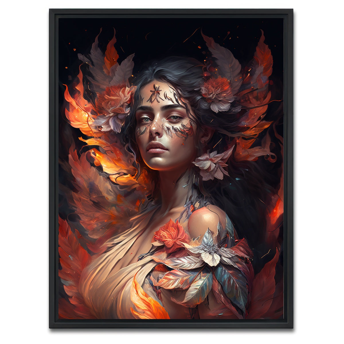 AUTO-MOCKUP WHITE | She Creates Sparks | 1 Piece | Black Framed Canvas | group=3x4