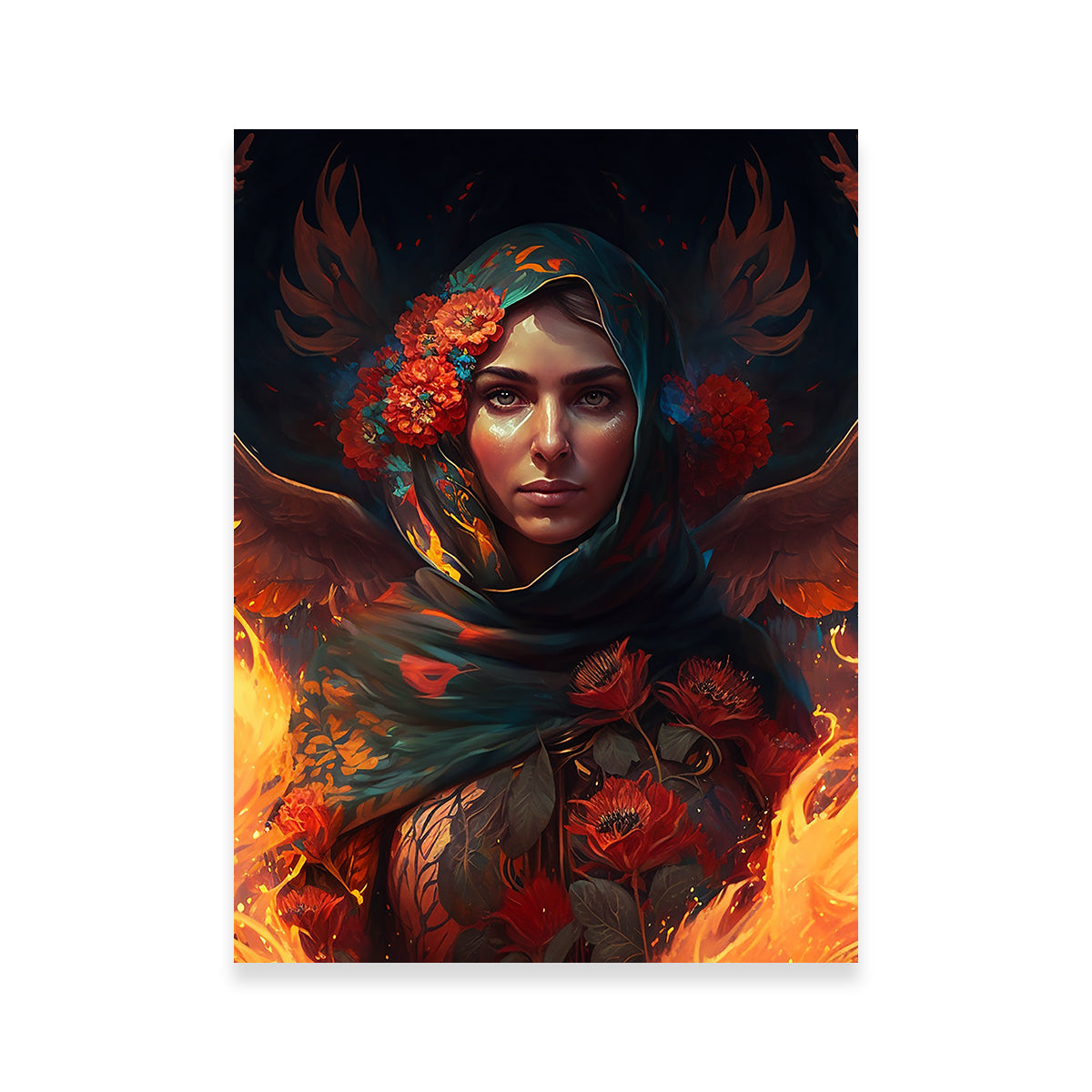 Fire in Her Heart Wall Art