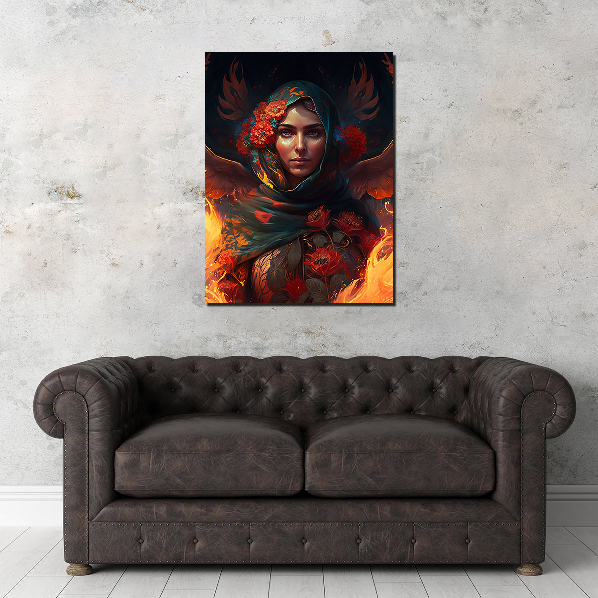 Fire in Her Heart Wall Art