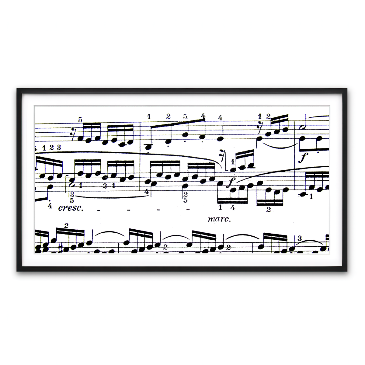 Framed Print 2x1 Black