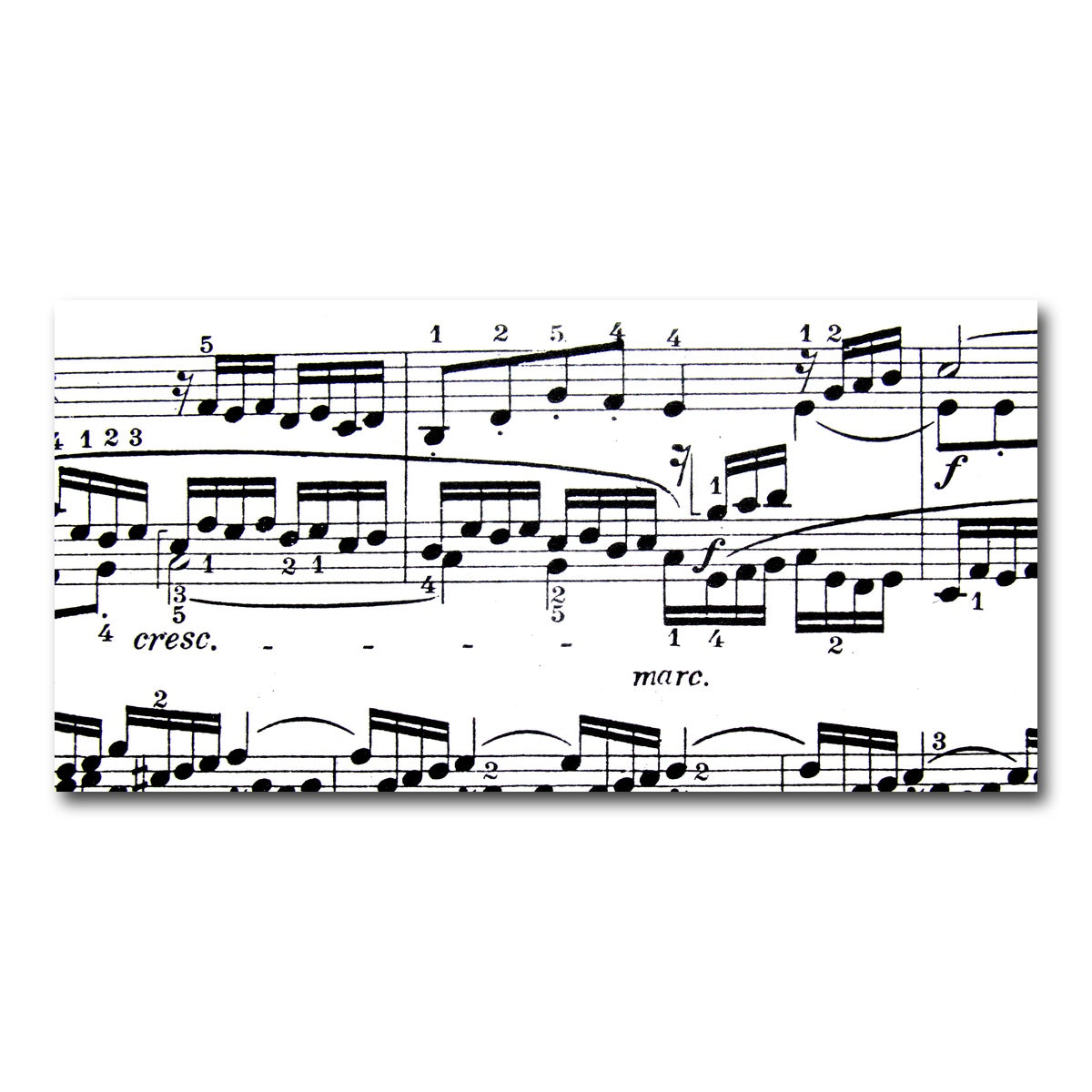 AUTO-MOCKUP WHITE | Sheet Music | 1 Piece | Gallery Wrap Canvas | group=2x1