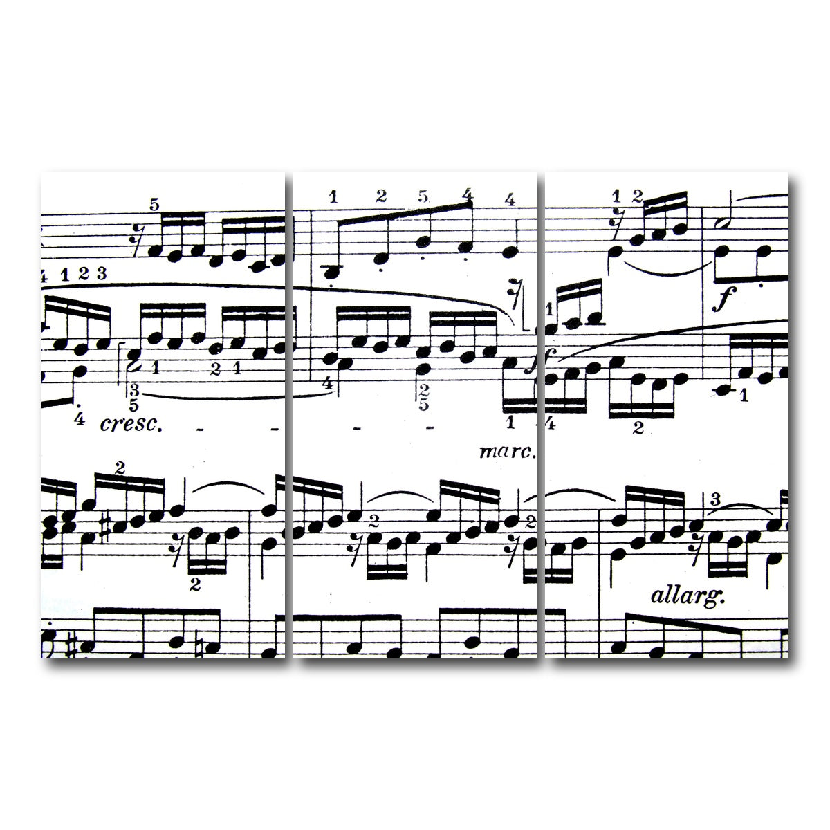 AUTO-MOCKUP WHITE | Sheet Music | 3 Piece | Gallery Wrap Canvas | group=12x24