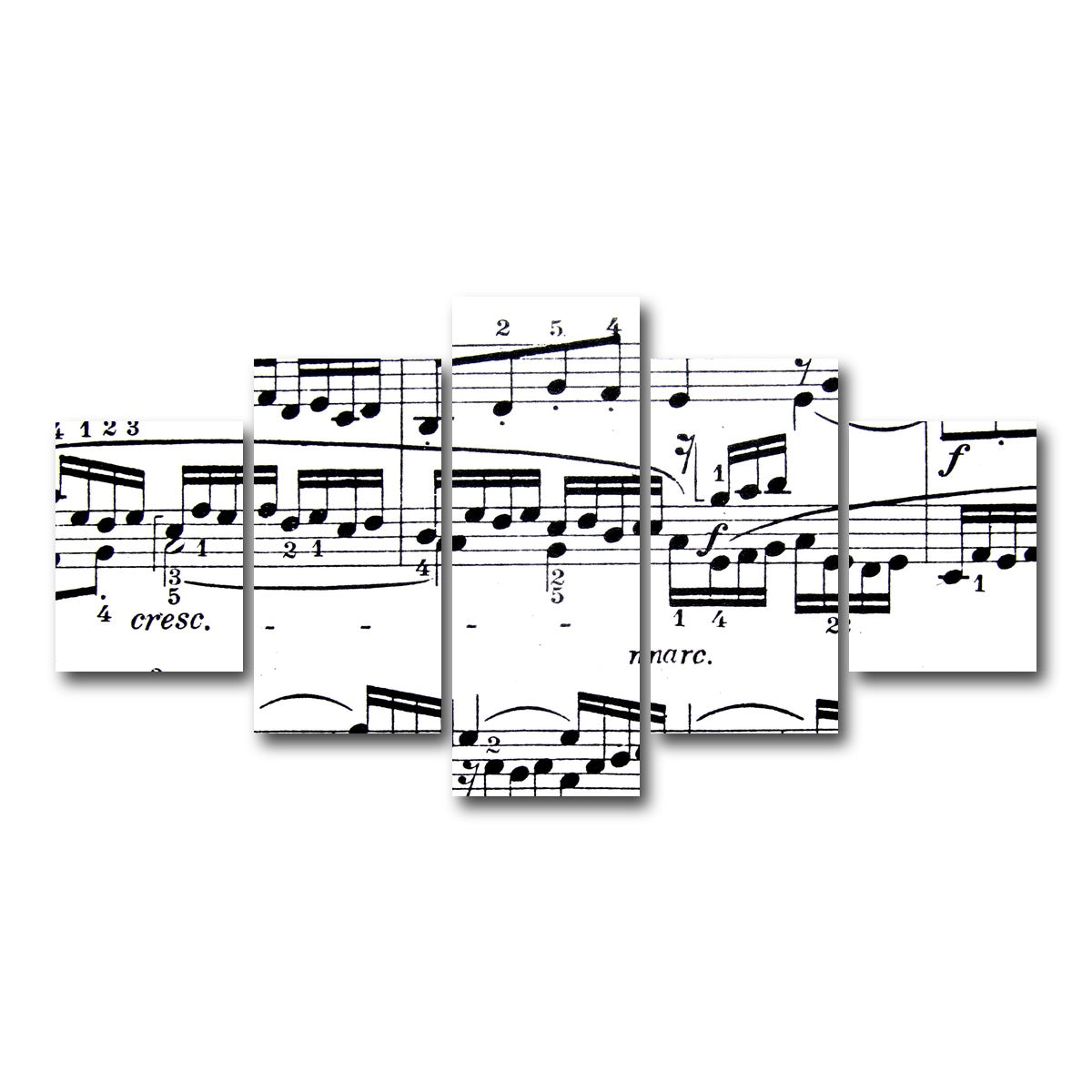 AUTO-MOCKUP WHITE | Sheet Music | 5 Piece | Gallery Wrap Canvas | group=5_short