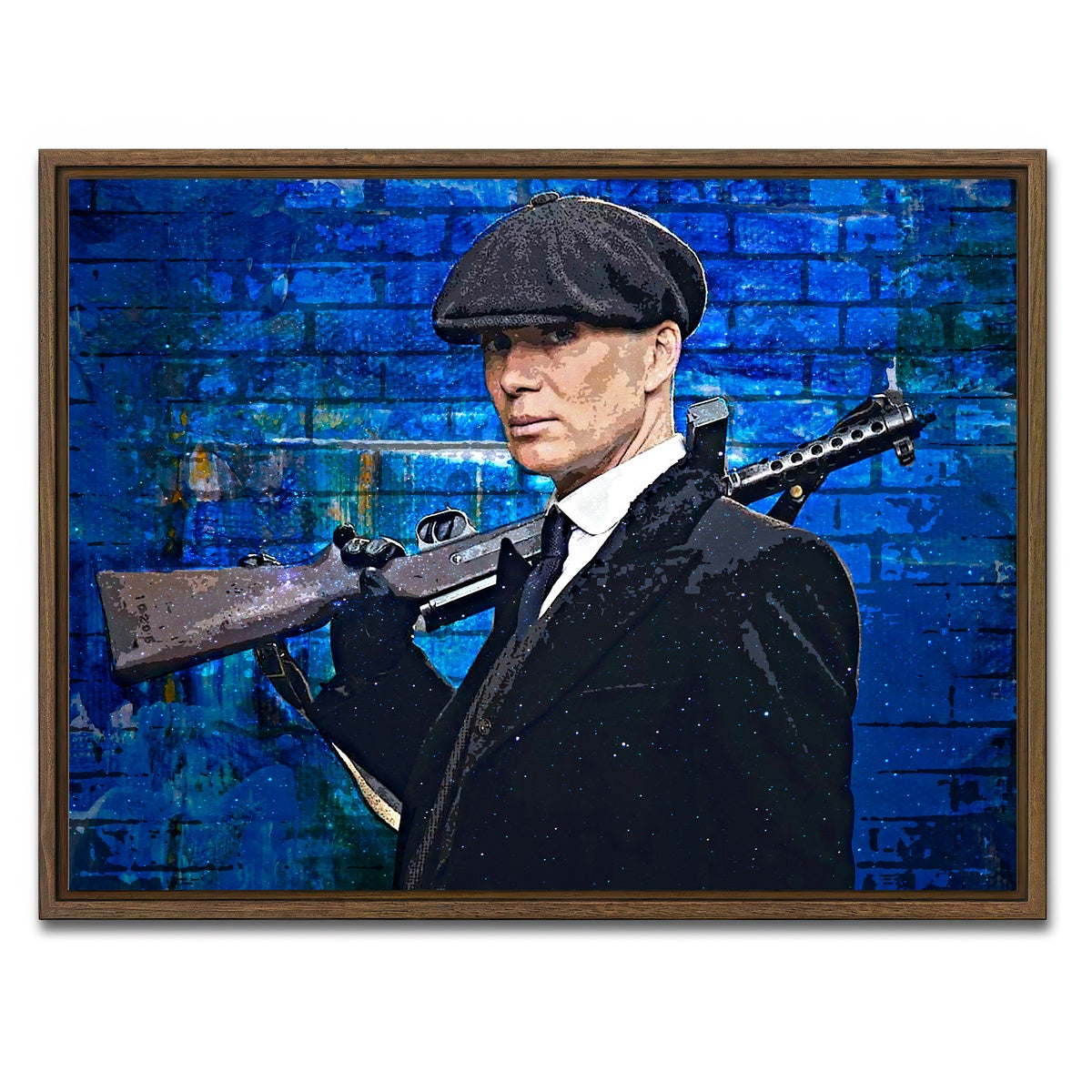 AUTO-MOCKUP WHITE | Shelby | 1 Piece | Walnut Framed Canvas | group=4x3