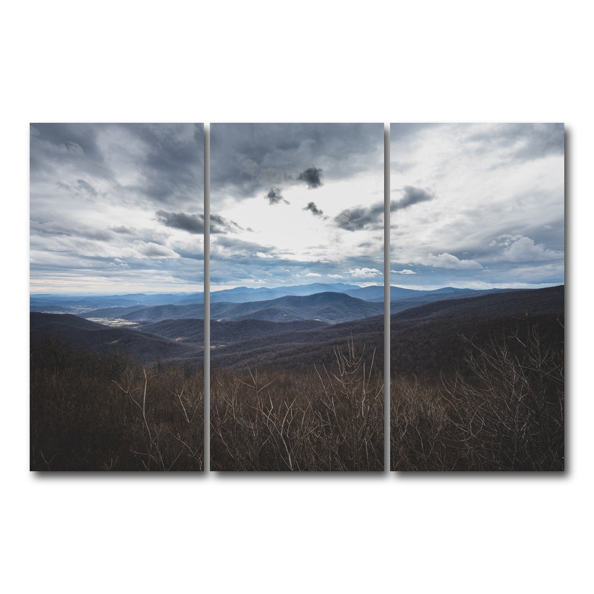 AUTO-MOCKUP WHITE | Shenandoah Valley | 3 Piece | Gallery Wrap Canvas | group=12x24