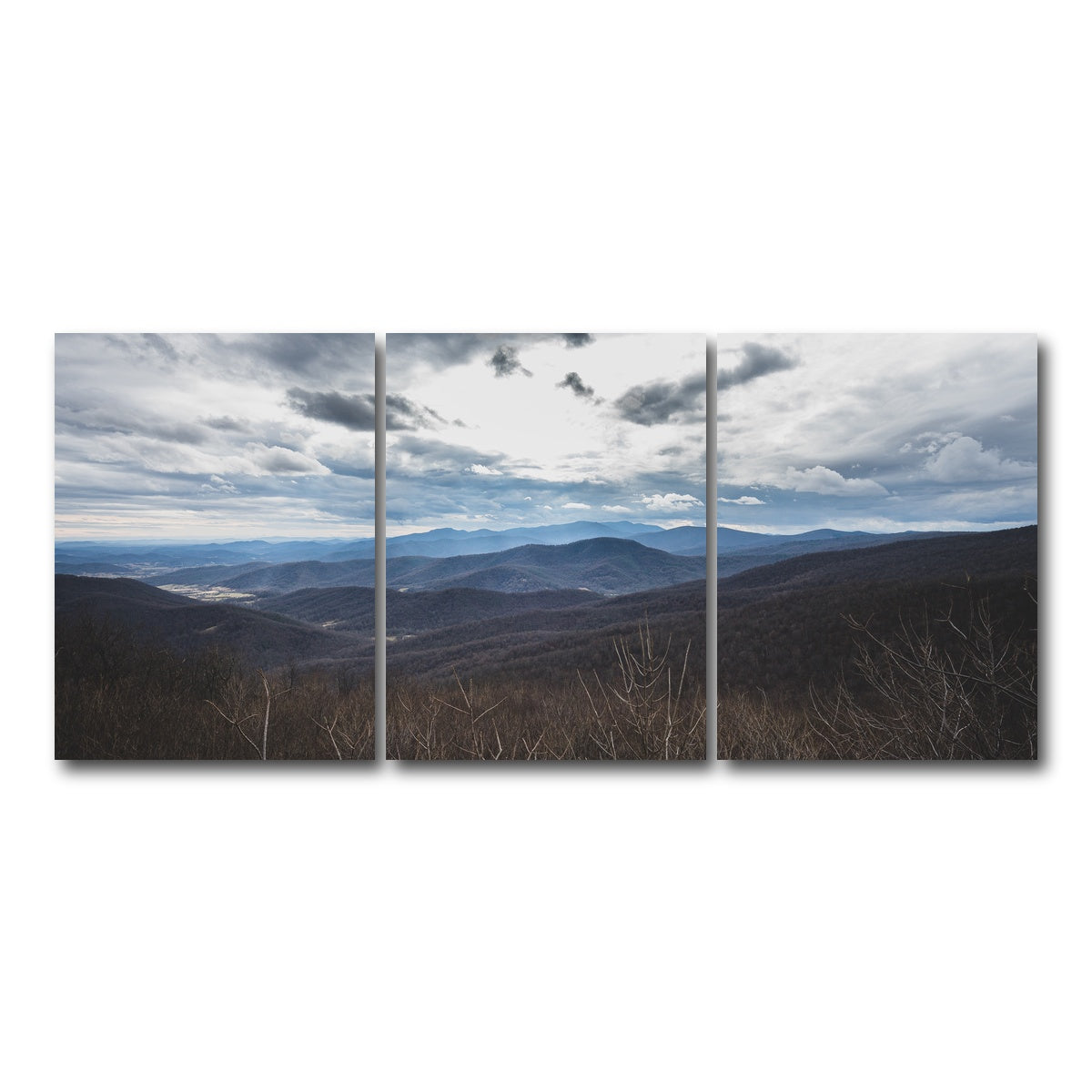 AUTO-MOCKUP WHITE | Shenandoah Valley | 3 Piece | Gallery Wrap Canvas | group=18x24