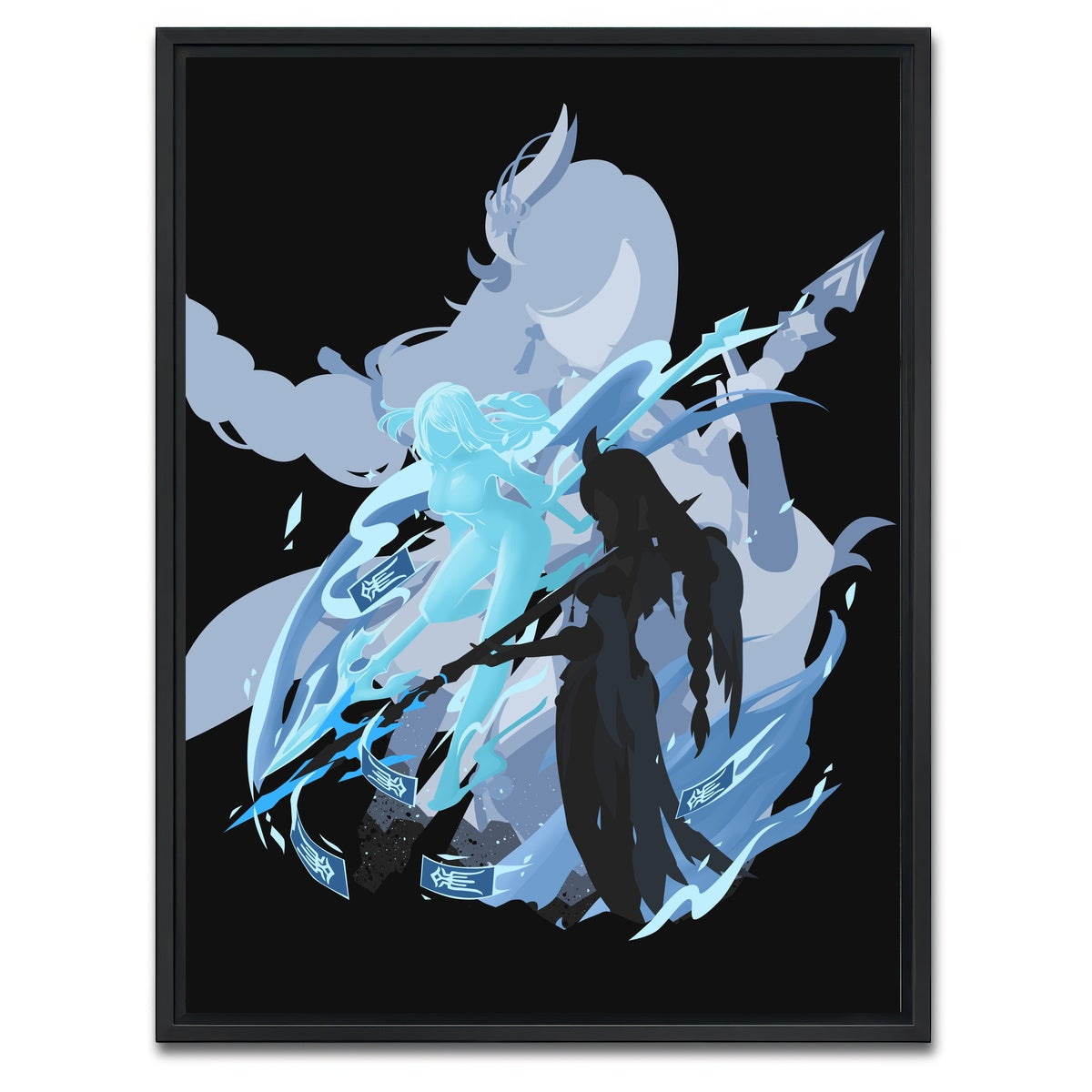 AUTO-MOCKUP WHITE | Shenhe | 1 Piece | Black Framed Canvas | group=3x4