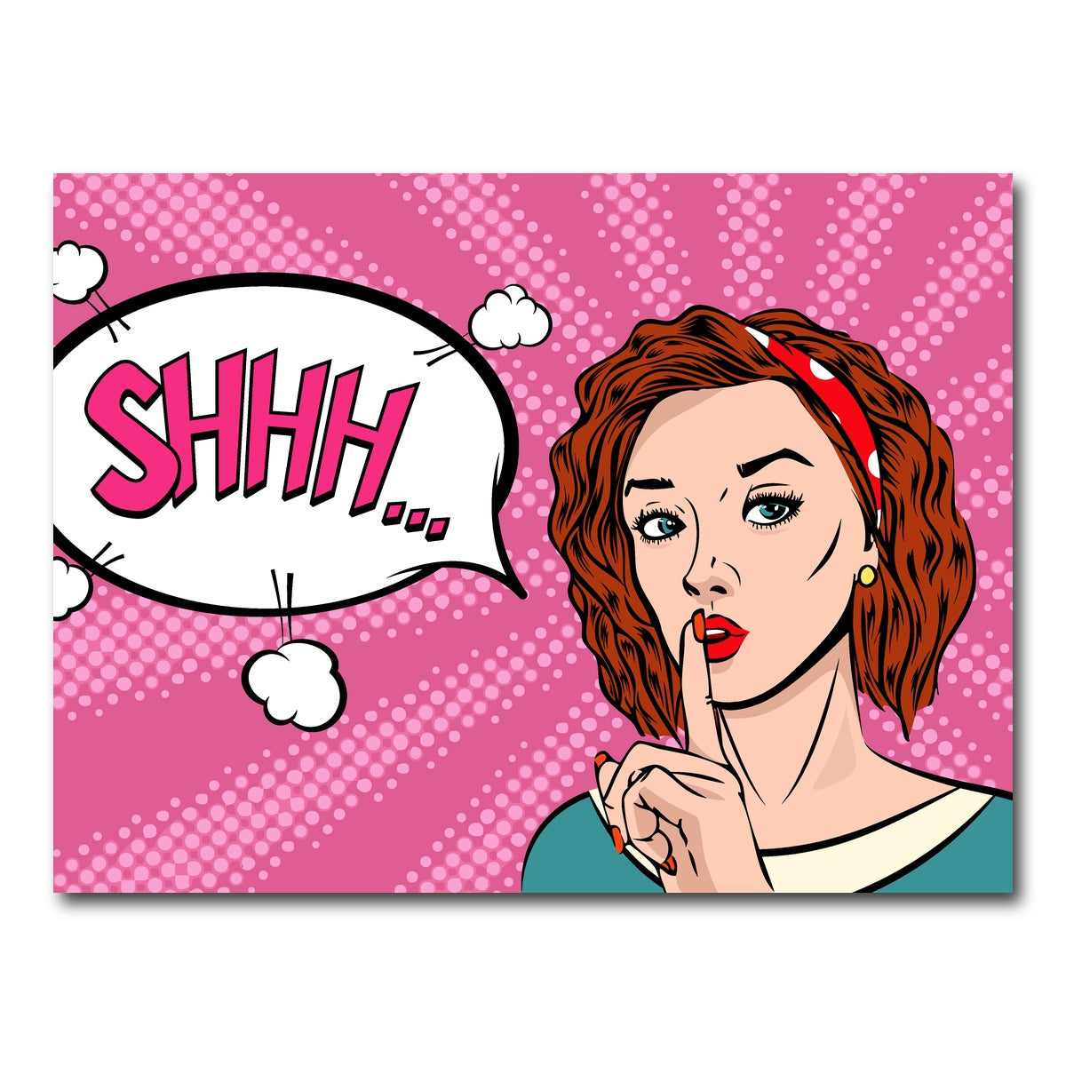 AUTO-MOCKUP WHITE | Shhh | 1 Piece | Gallery Wrap Canvas | group=4x3