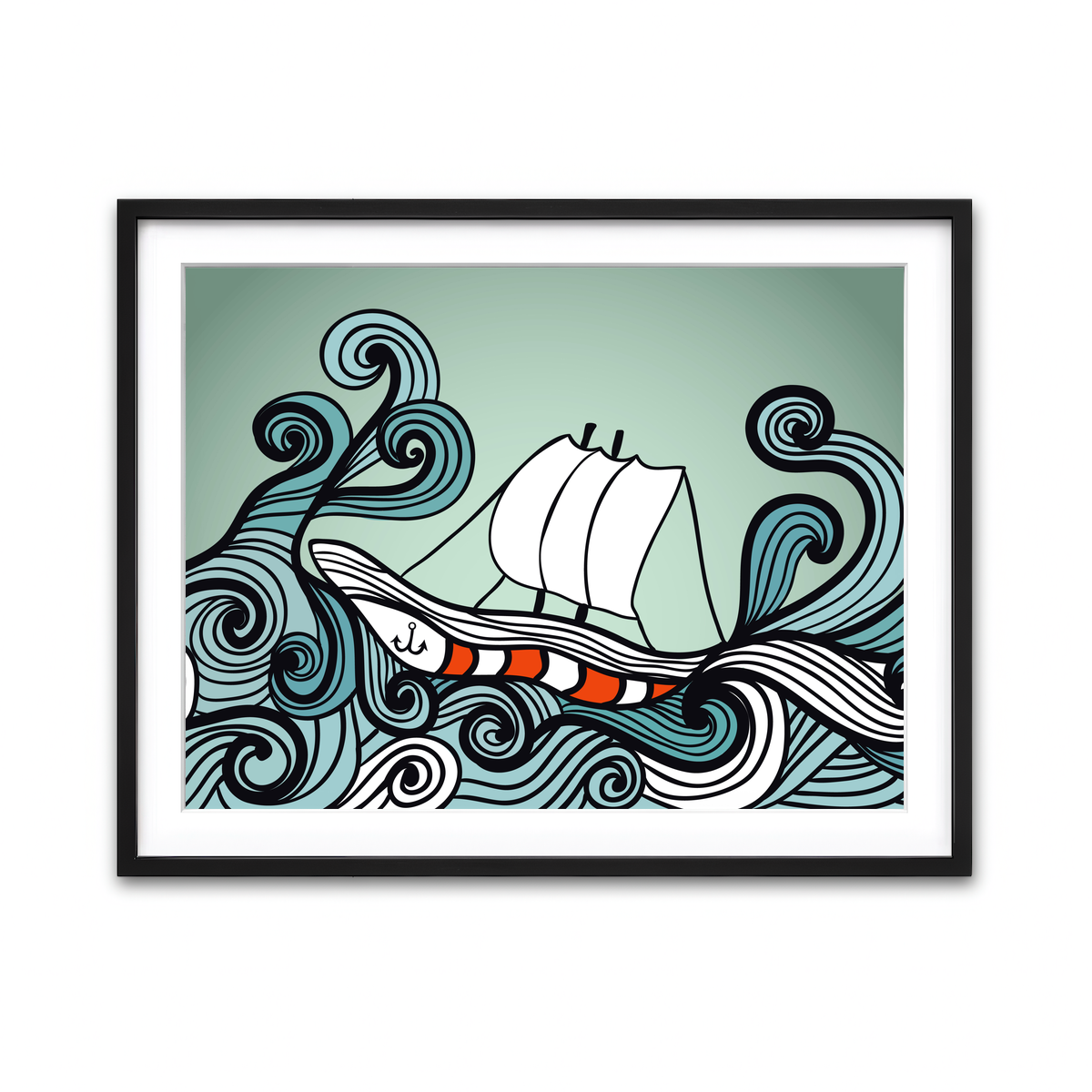 Framed Print 4x3 Black