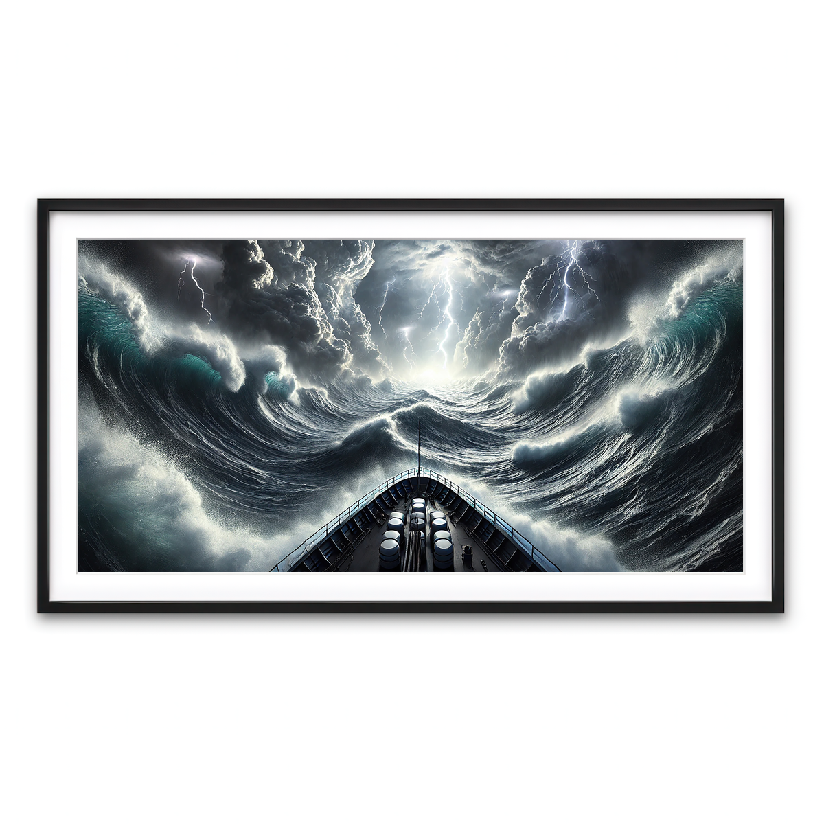 Framed Print 2x1 Black