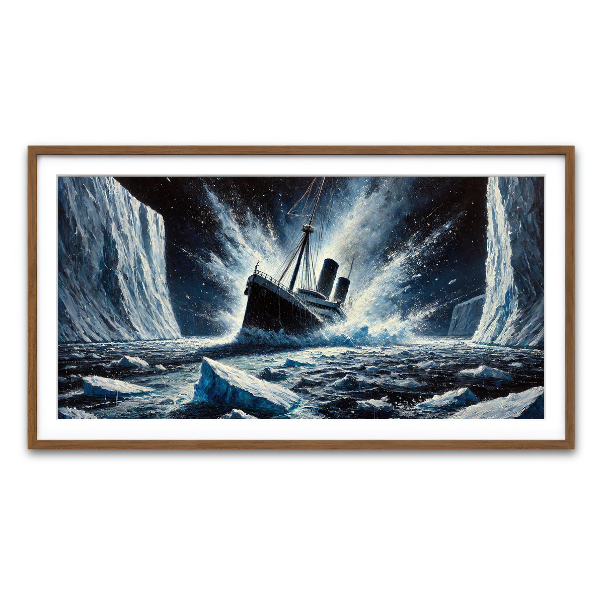 Framed Print 2x1 Walnut