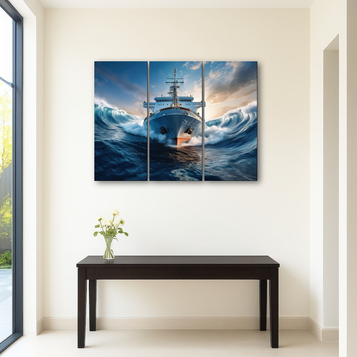 AUTO-MOCKUP ROOM | Ship in High Waves