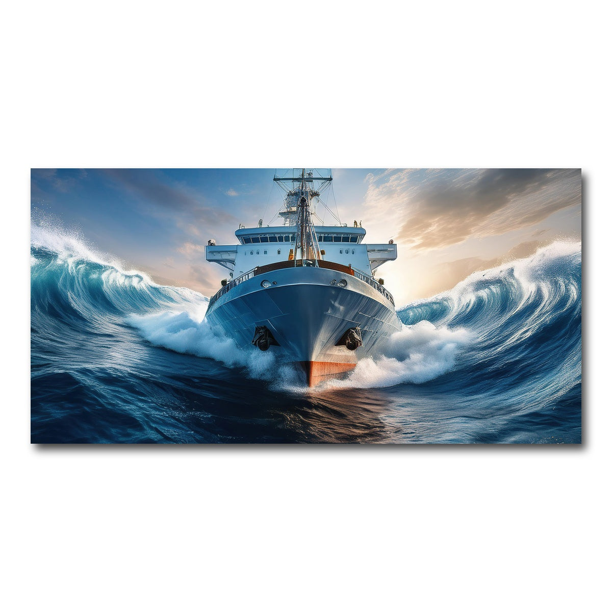 AUTO-MOCKUP WHITE | Ship in High Waves | 1 Piece | Gallery Wrap Canvas | group=2x1