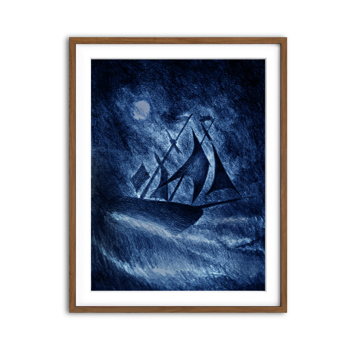 Framed Print 3x4 Walnut