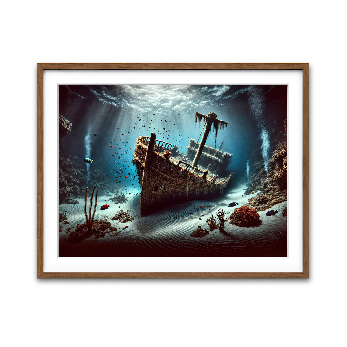 Framed Print 4x3 Walnut