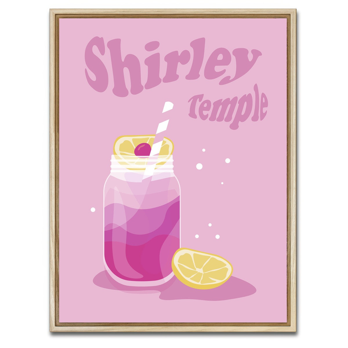 AUTO-MOCKUP WHITE | Shirley Temple Pink | 1 Piece | Natural Framed Canvas | group=3x4